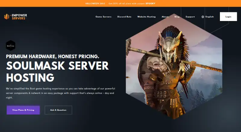 Empower Servers Soulmask Server Hosting home page