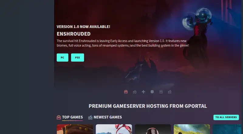 GPORTAL home page