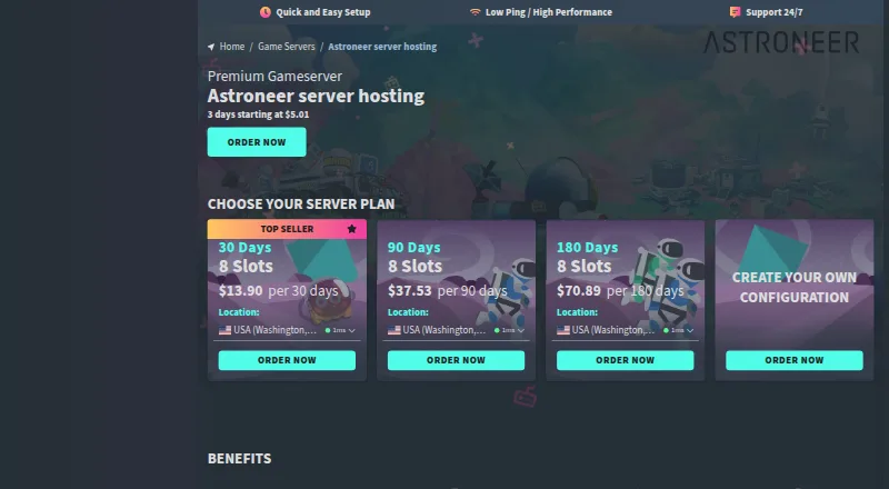 GPORTAL Enshrouded Server Hosting home page