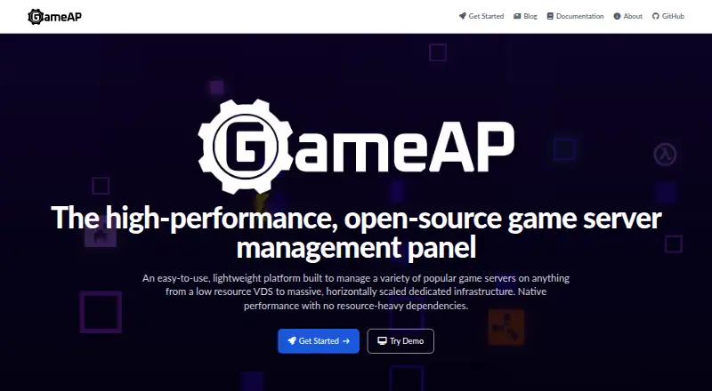 GameAP home page