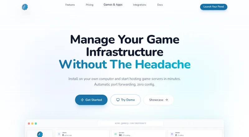 GameCP home page
