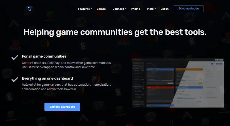 GameServerApp home page