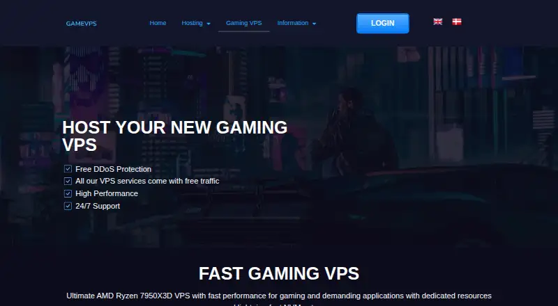 Game VPS home page