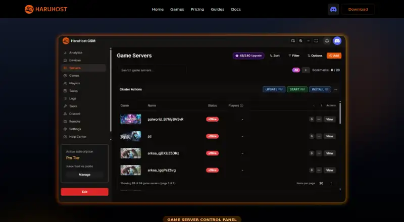 HaruHost home page