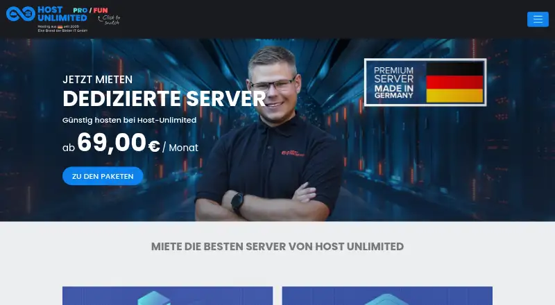Host-Unlimited home page
