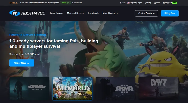 Host Havoc home page