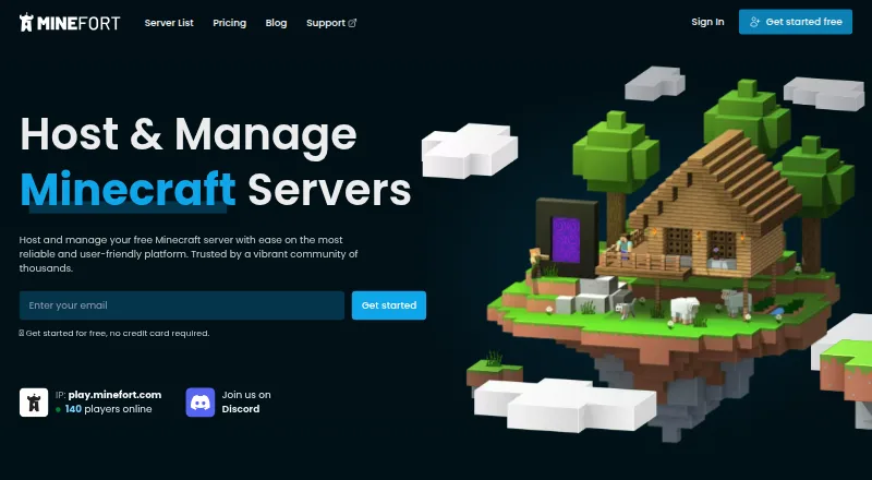 Minefort home page