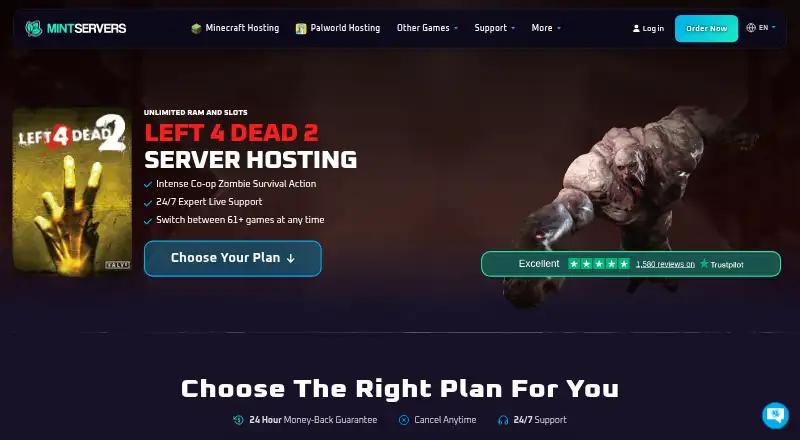 MintServers home page