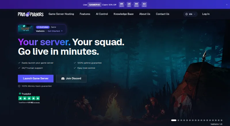 PingPlayers Killing Floor 2 Hosting home page