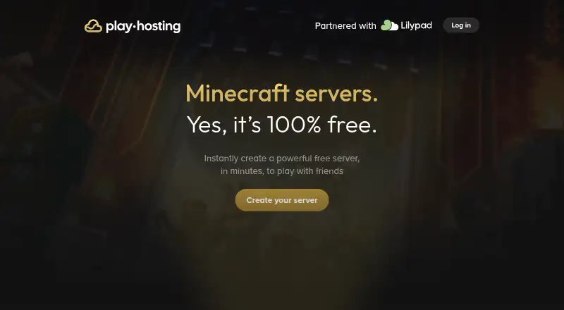 Play Hosting VPS home page