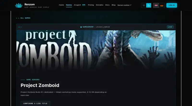 Renzom home page