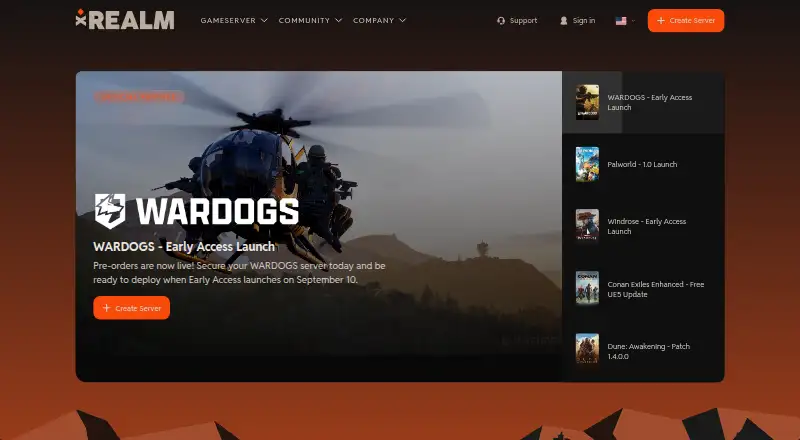 xREALM home page