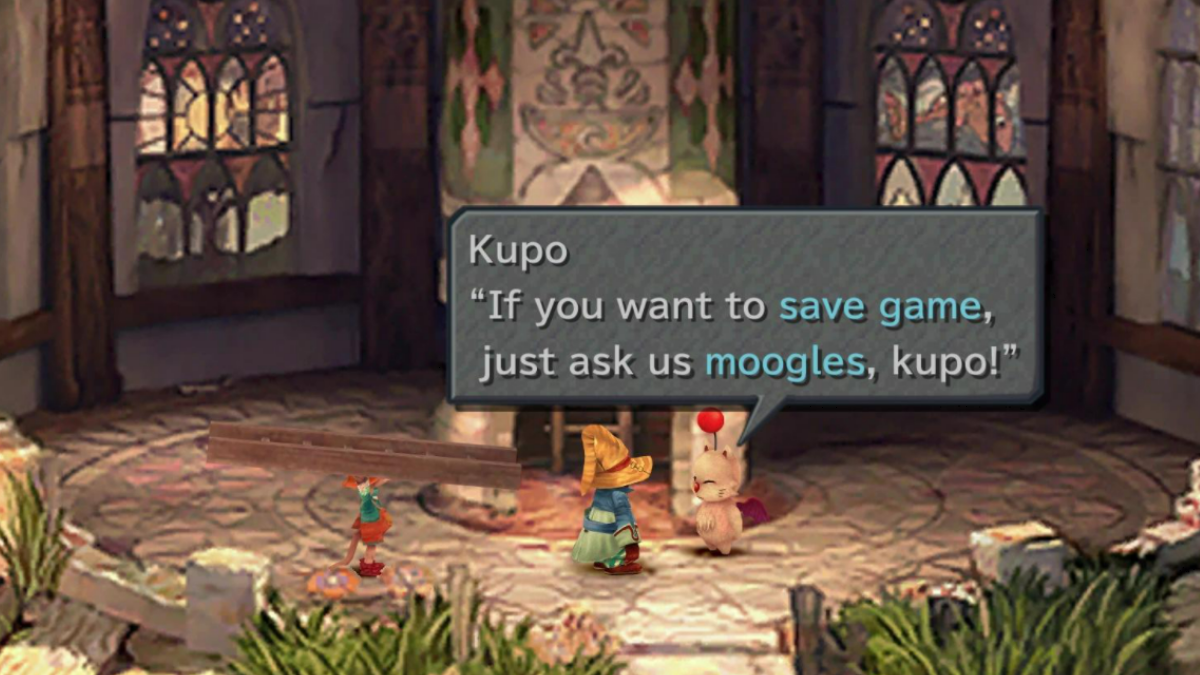 Kupo the Moogle saying the word "kupo."
