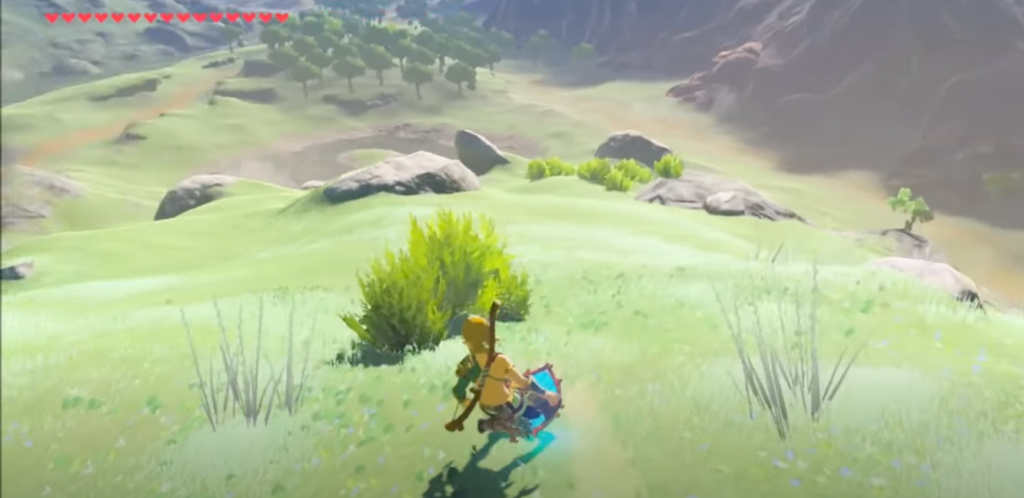 Link drifting while shield surfing.