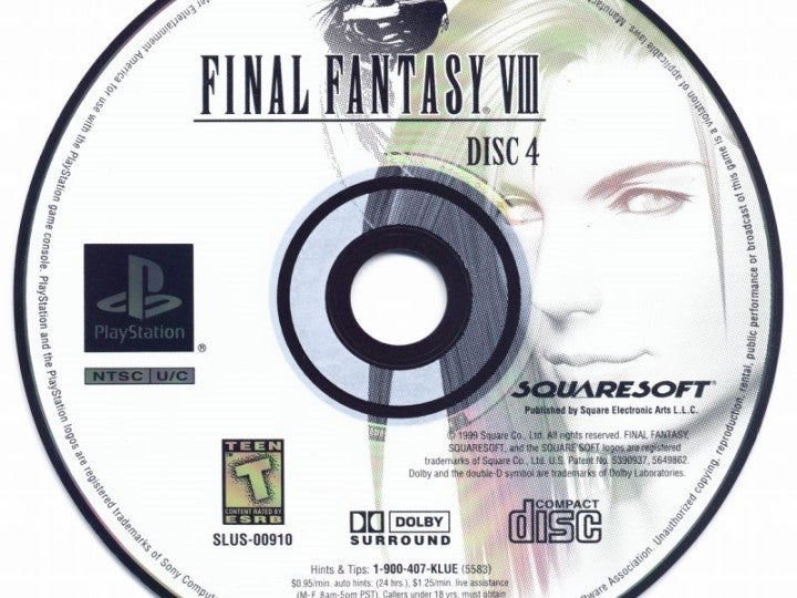 The fourth disc of Final Fantasy 8.