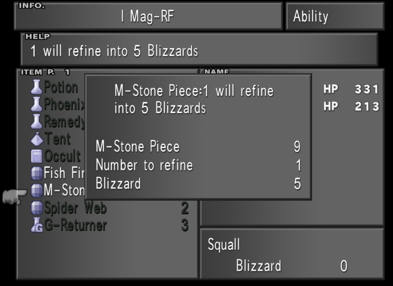 Refining M-Stones into Blizzard.