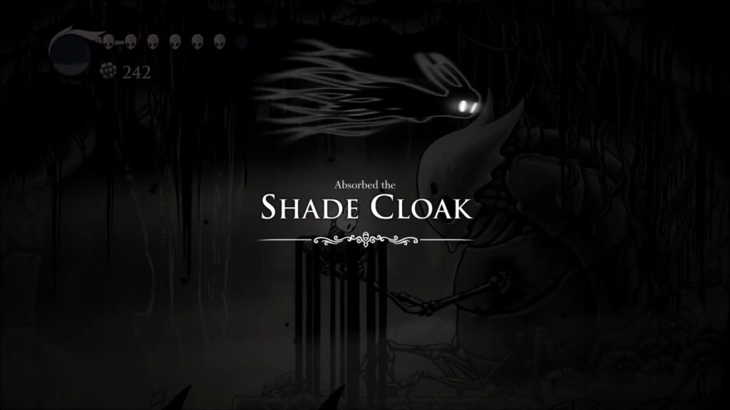 The Shade Cloak in Hollow Knight.