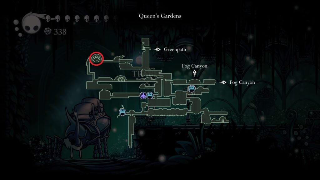 The location of the White Lady in Hollow Knight.