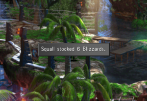 Squall stocking 6 Blizzards from the draw point in the training center.