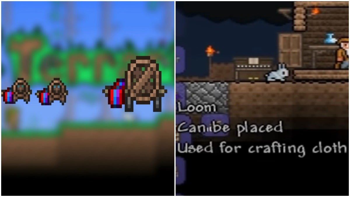 How to make a loom in Terraria.