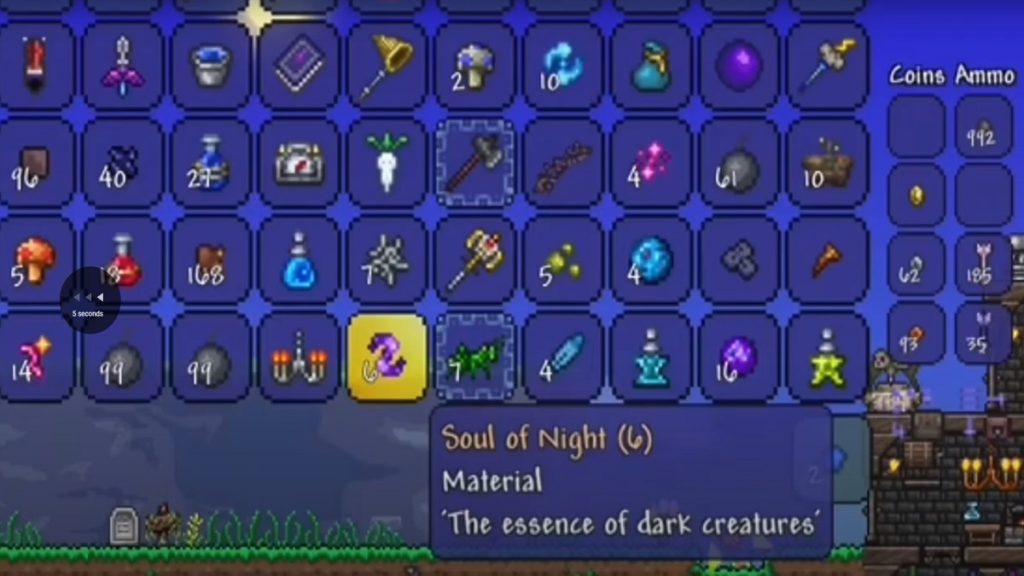 The Soul of Night item description.