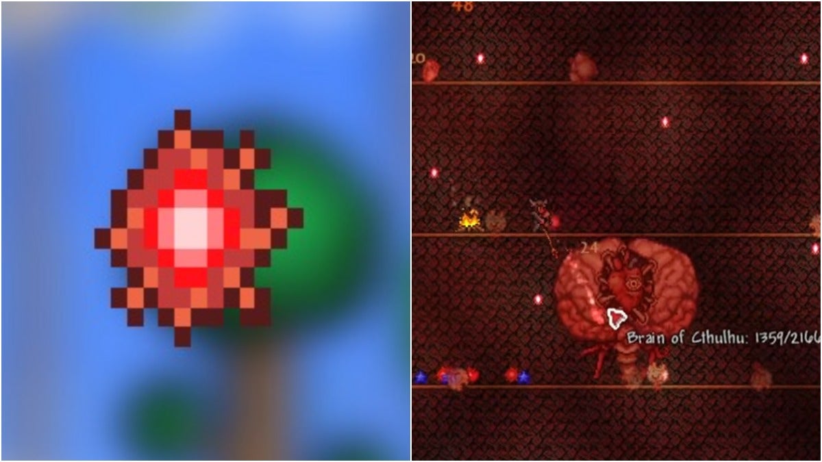 Getting Tissue Samples in Terraria.