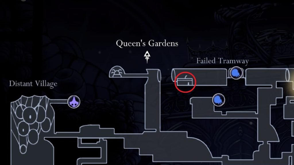 The Tram Pass location in Hollow Knight.