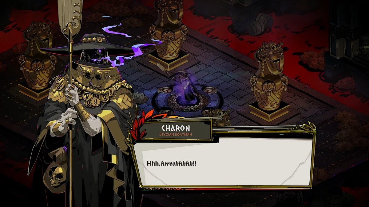 Charon boss fight in Hades.