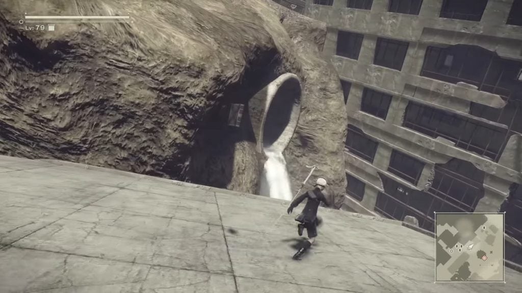 The pipe that leads to Emil's residence in Automata.