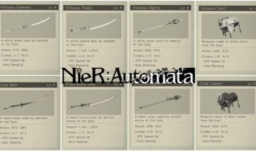 Where to Get Every Weapon in Nier Automata