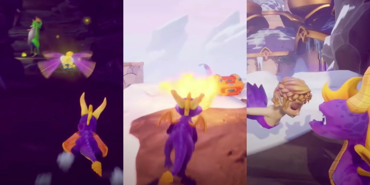 Finding the fairy kiss power-up in Spyro Reignited Trilogy. 