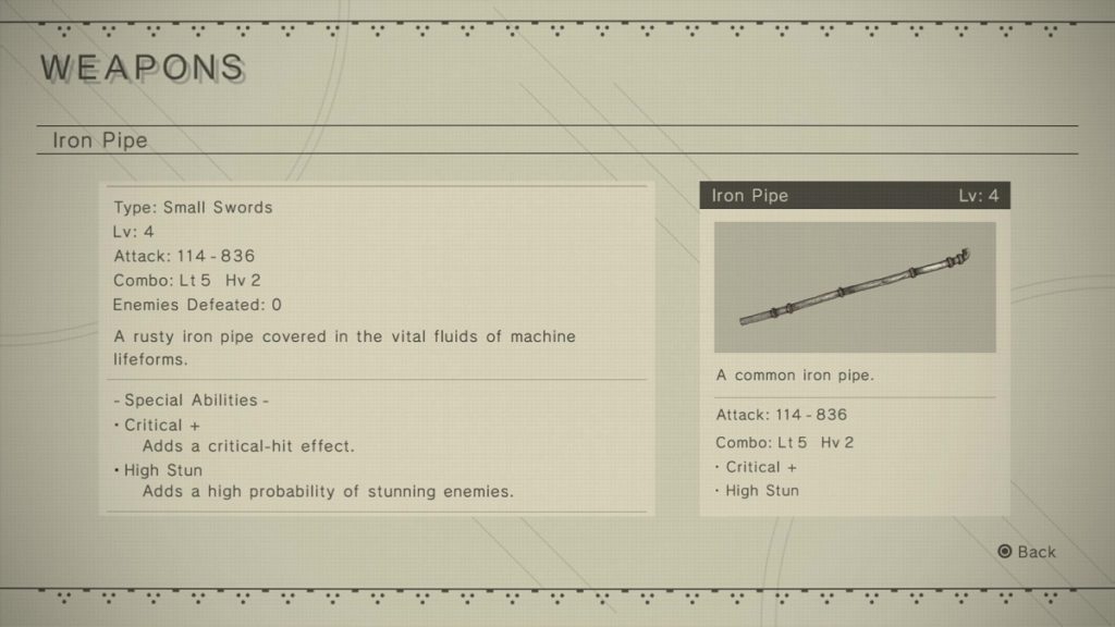 Iron Pipe from Nier Automata.