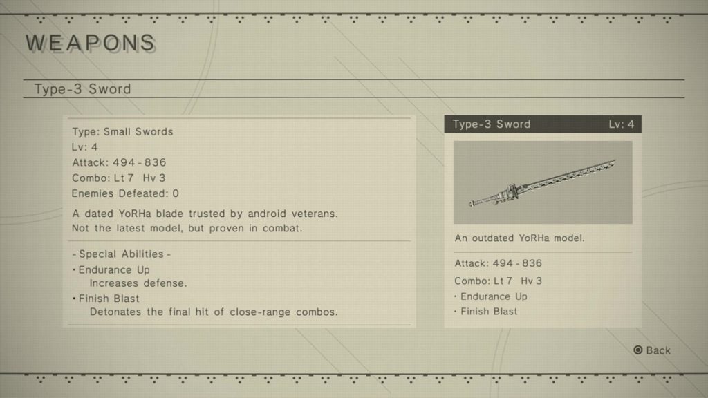 Type-3 Sword from Nier Automata.