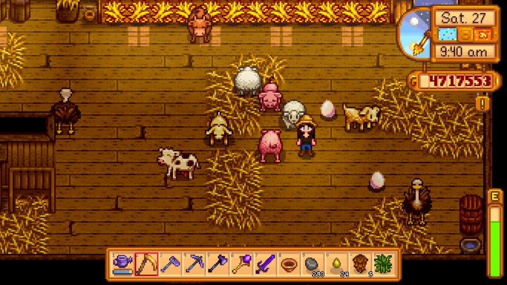 The Deluxe Barn can hold a diverse variety of animals.