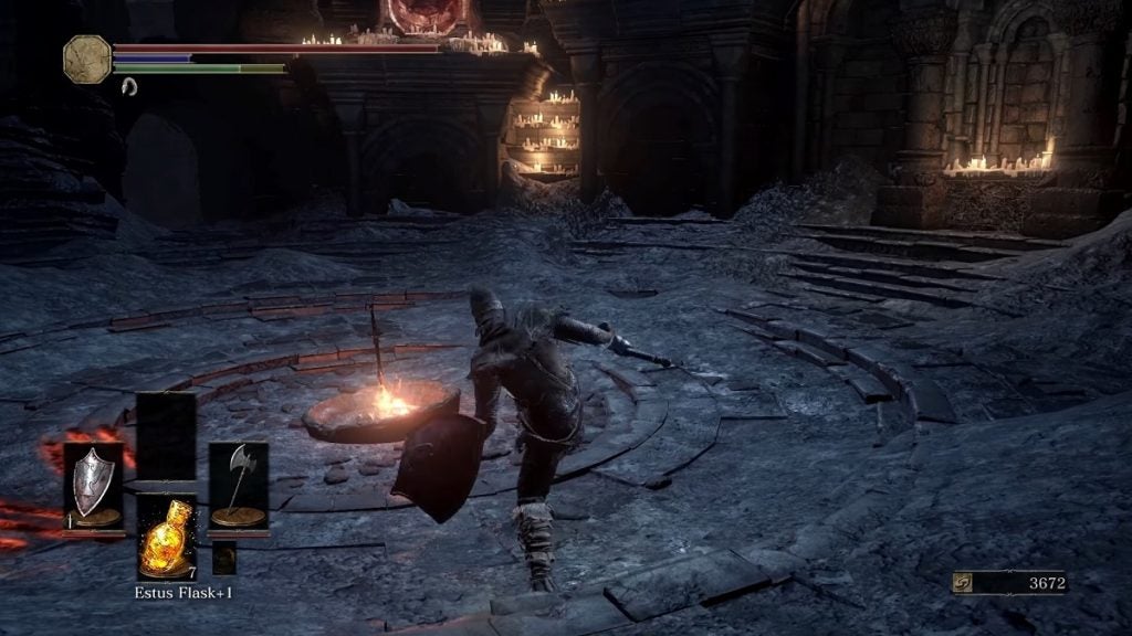 Kicking in Dark Souls 3.