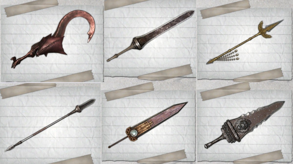 Every Weapon in Nier Replicant.