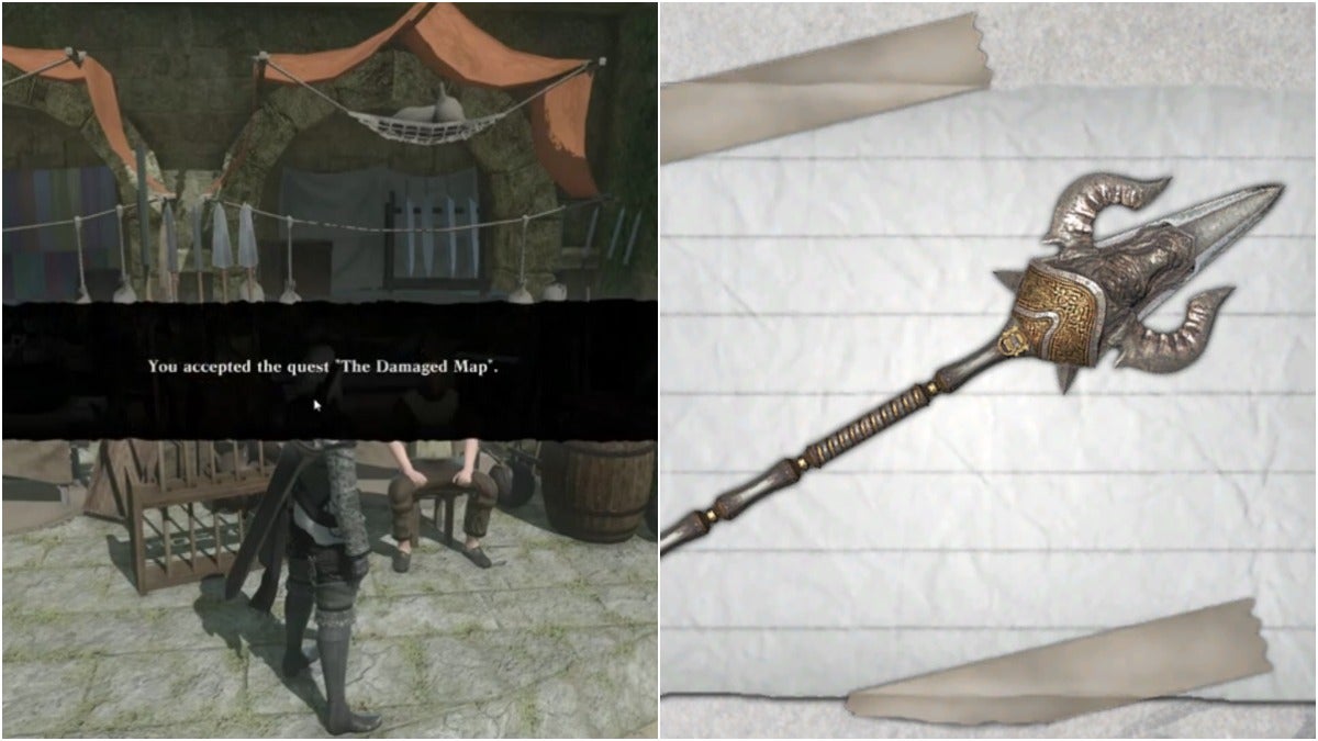 The Damaged Map side quest from Nier Replicant.
