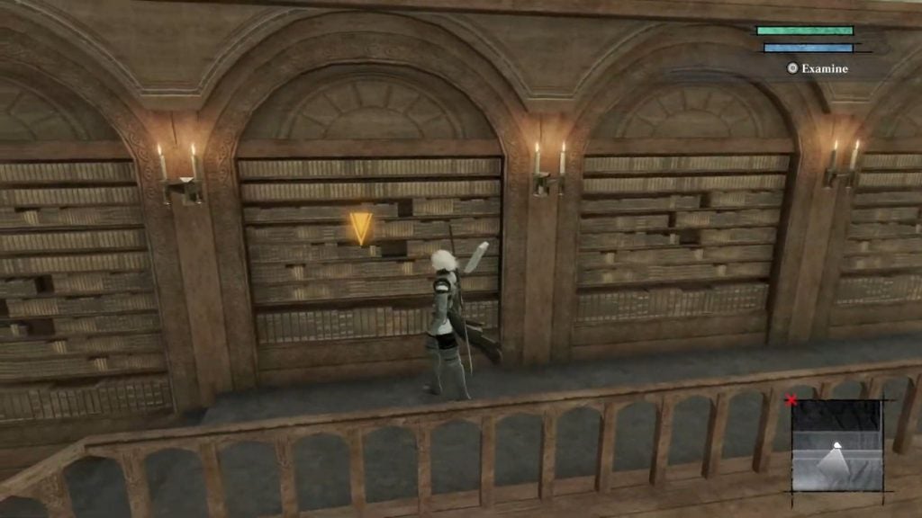 The Treasure Map at the library in Nier Replicant.