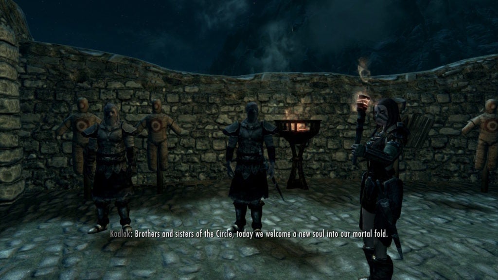 The player being accepted into The Companions.