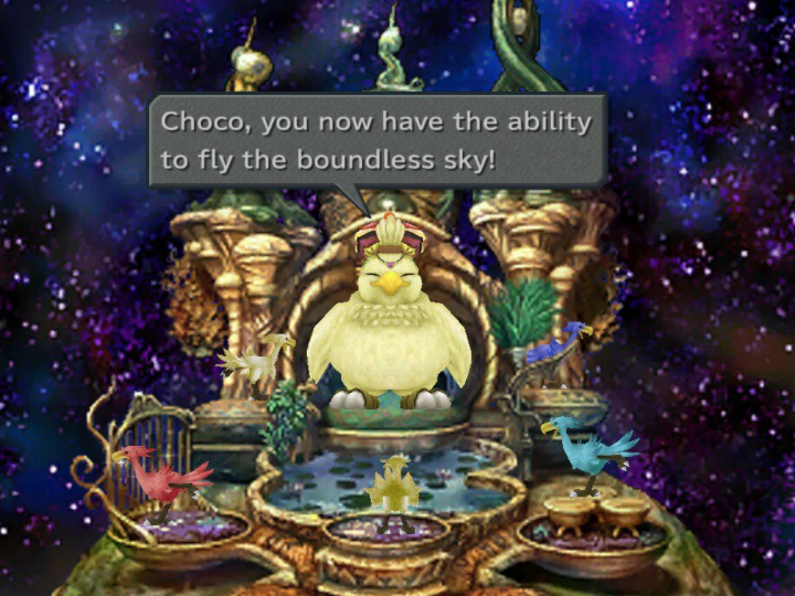 Getting the Golden Chocobo in FF9.
