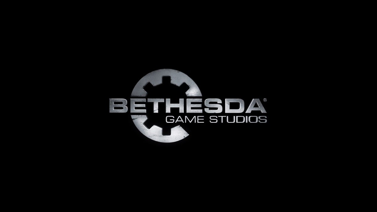The logo for Bethesda at beginning of Skyrim.