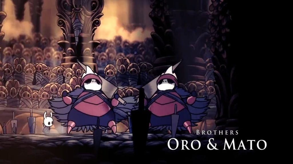 Brothers Oro and Mato from Hollow Knight.