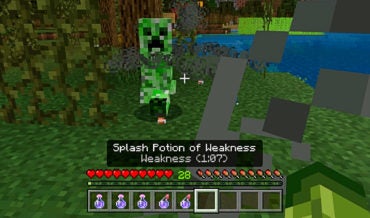 Minecraft: How to Make a Splash Potion of Weakness