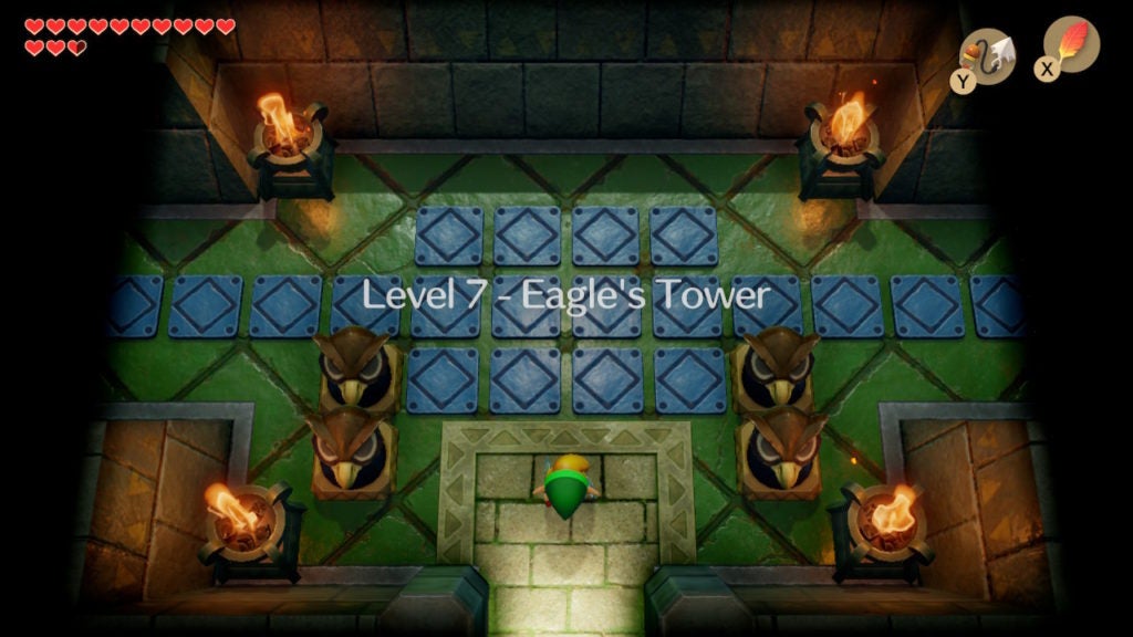 The main entrance to the dungeon with 2 paths: 1 leading east and 1 leading west.