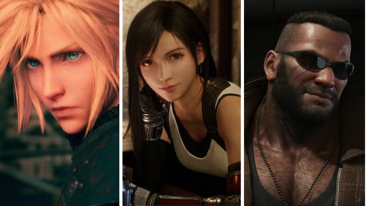 Cloud, Tifa, and Barett from Final Fantasy VII