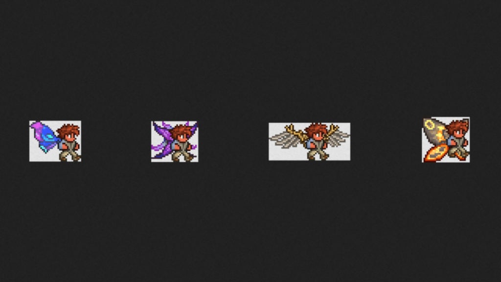 The Different Types of Wings in Terraria: Craftable, Treasure Bag, Merchant Sold, and Enemy Dropped.