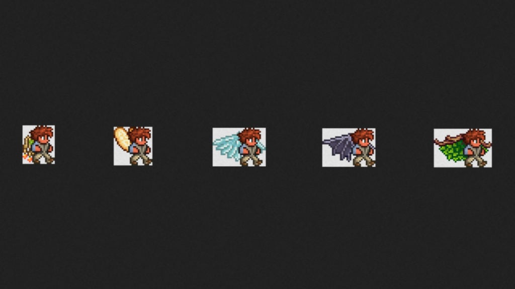 The Easiest Wings to Get in Terraria: Jetpack, Fairy, Frozen, Demon, and Leaf.