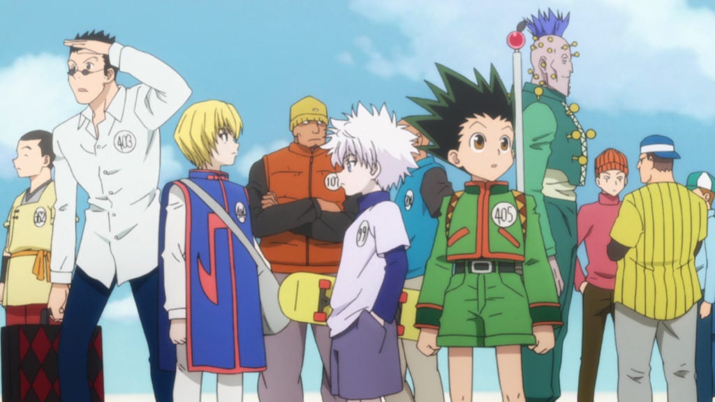 The cast of Hunter x Hunter looking confused.