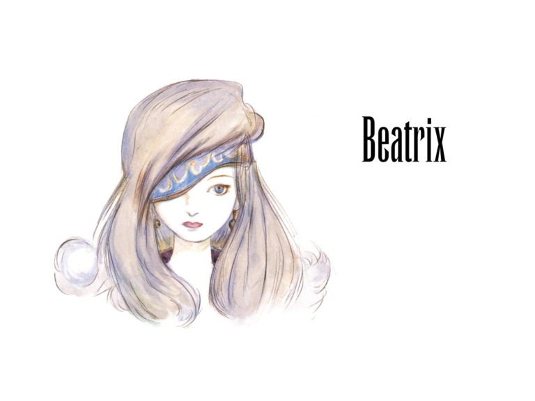 Concept art for Beatrix by Yoshitaka Amano