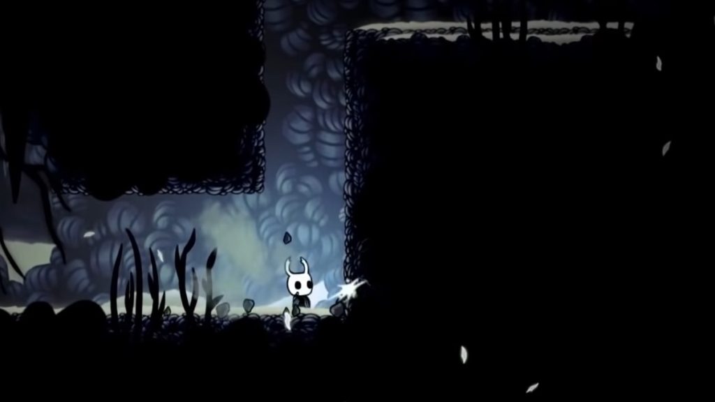 Breakable wall from Hollow Knight.